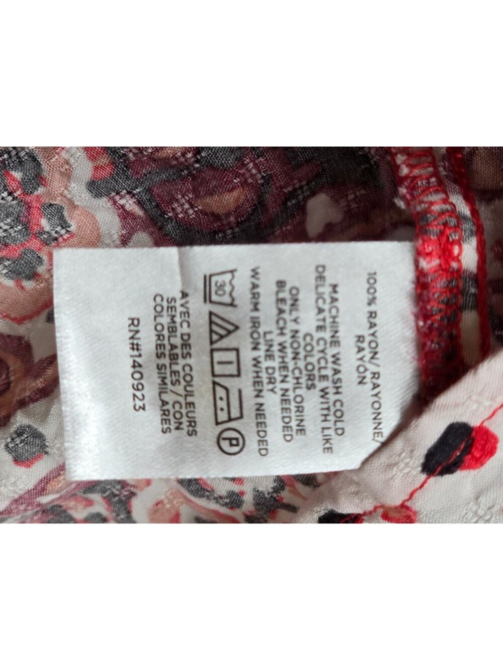 Loft Outlet Size 0 Red Floral Print Maxi Dress V-Neck Front Buttons - Picture 3 of 5